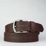 Imperial Snake Texture Brown Genuine Leather Belt