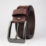 Classic Hand-Stitch Pattern Genuine Leather Belt